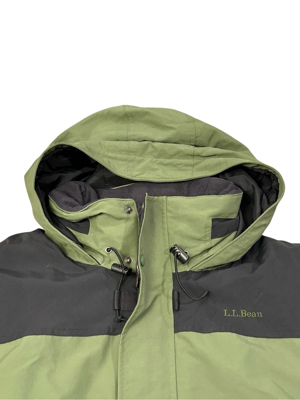 L.L. Bean Gore-Tex Waterproof Insulated Coat Men’s XL Olive Black Vintage Winter - Picture 14 of 15